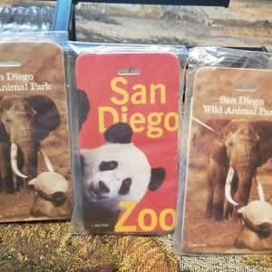 NWOT 3-Vintage S.D Animal Park Luggage Tags